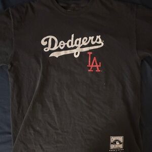 Dodgers Black Short Sleeve Tee